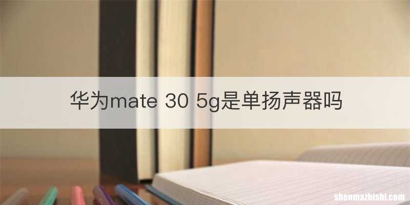 华为mate 30 5g是单扬声器吗