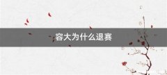 容大为什么退赛