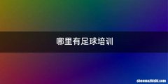 哪里有足球培训