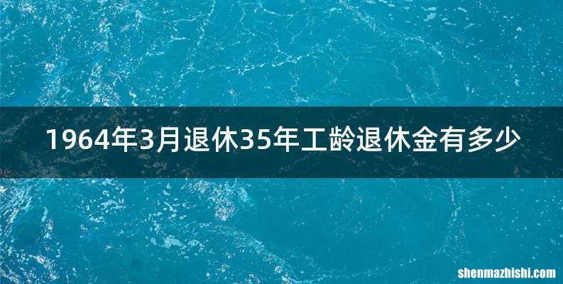 1964年3月退休35年工龄退休金有多少