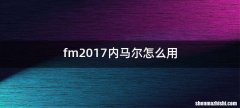 fm2017内马尔怎么用