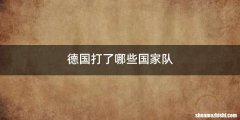 德国打了哪些国家队