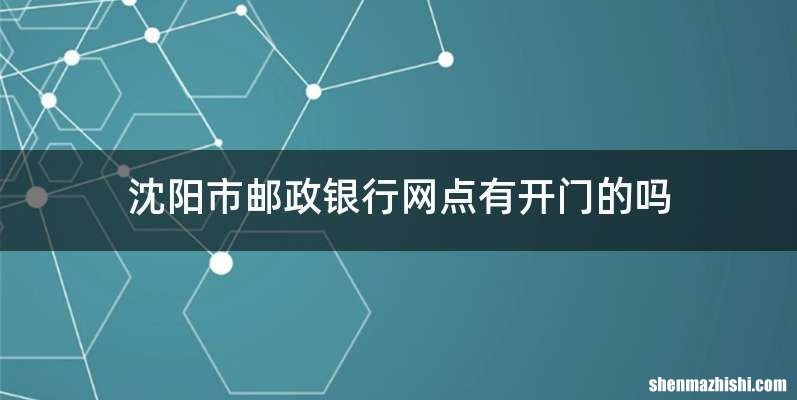 沈阳市邮政银行网点有开门的吗