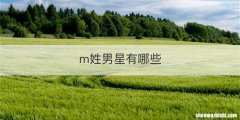 m姓男星有哪些