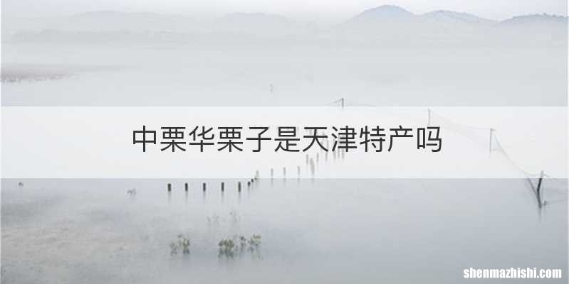 中栗华栗子是天津特产吗