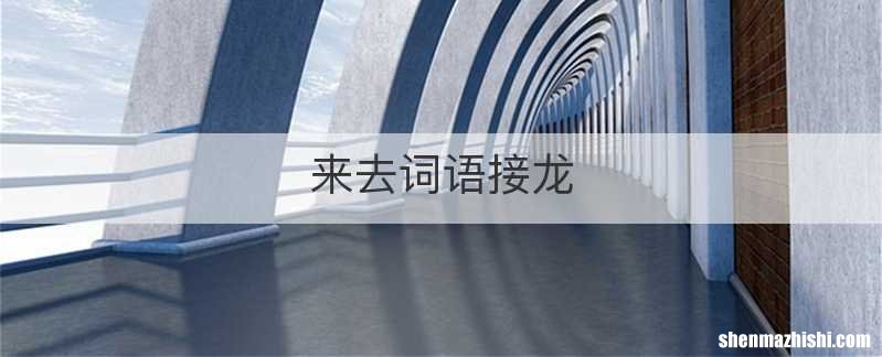 来去词语接龙