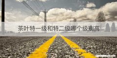 茶叶特一级和特二级哪个级别高