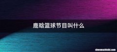 鹿晗篮球节目叫什么
