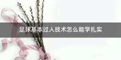 足球基本过人技术怎么能学扎实