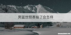 男篮世预赛输了会怎样