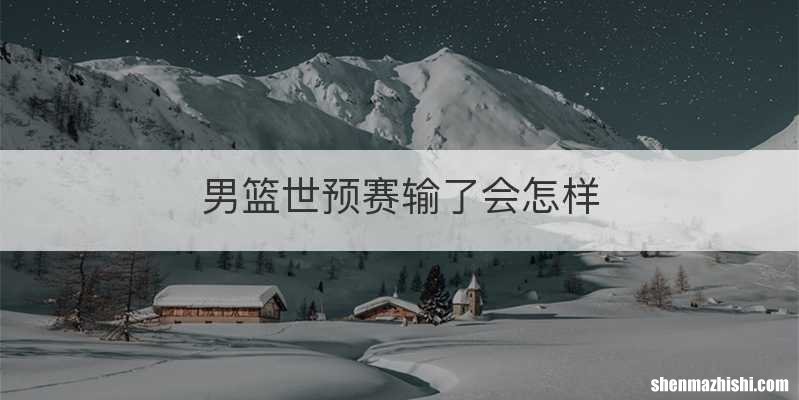 男篮世预赛输了会怎样