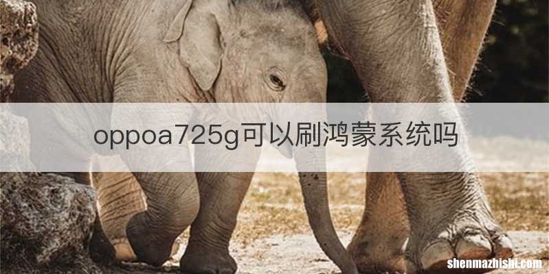 oppoa725g可以刷鸿蒙系统吗