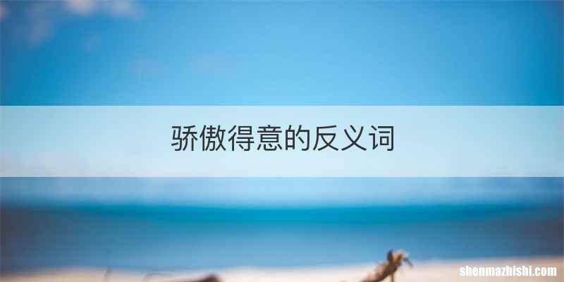 骄傲得意的反义词
