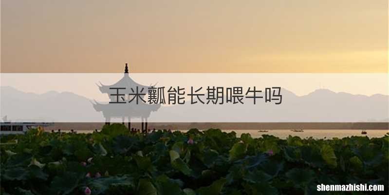 玉米瓤能长期喂牛吗