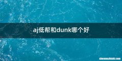 aj低帮和dunk哪个好