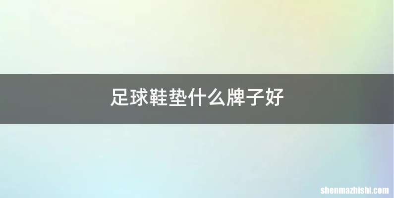 足球鞋垫什么牌子好