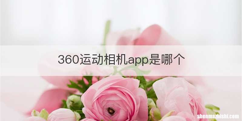 360运动相机app是哪个
