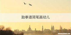 跆拳道简笔画幼儿