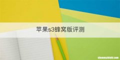 苹果s3蜂窝版评测
