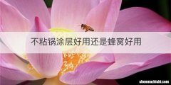 不粘锅涂层好用还是蜂窝好用
