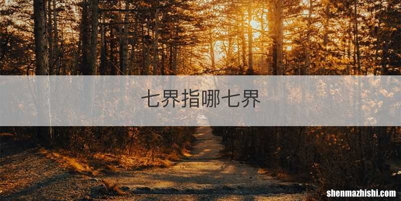 七界指哪七界