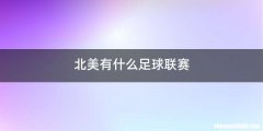 北美有什么足球联赛