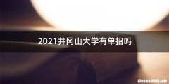 2021井冈山大学有单招吗