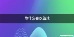 为什么喜欢篮球