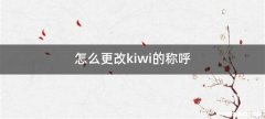怎么更改kiwi的称呼