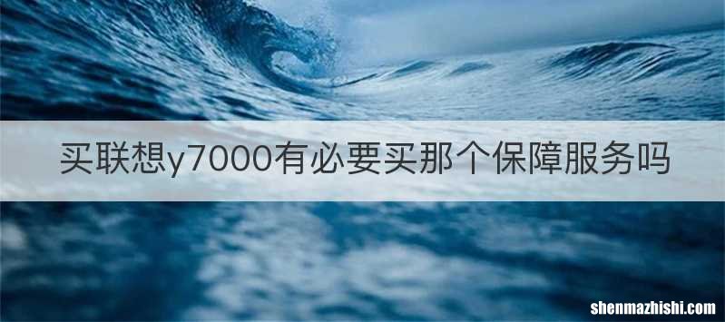 买联想y7000有必要买那个保障服务吗