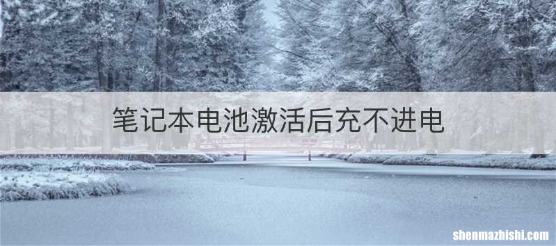 笔记本电池激活后充不进电