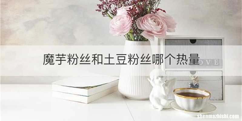 魔芋粉丝和土豆粉丝哪个热量