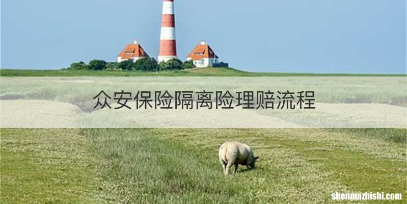 众安保险隔离险理赔流程