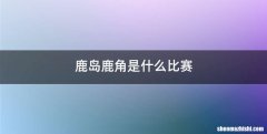 鹿岛鹿角是什么比赛