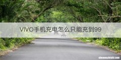 VIVO手机充电怎么只能充到99