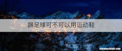 踢足球可不可以用运动鞋