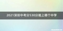 2021深圳中考分530分能上哪个中学