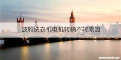 波轮洗衣机电机转桶不转原因