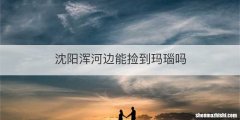沈阳浑河边能捡到玛瑙吗