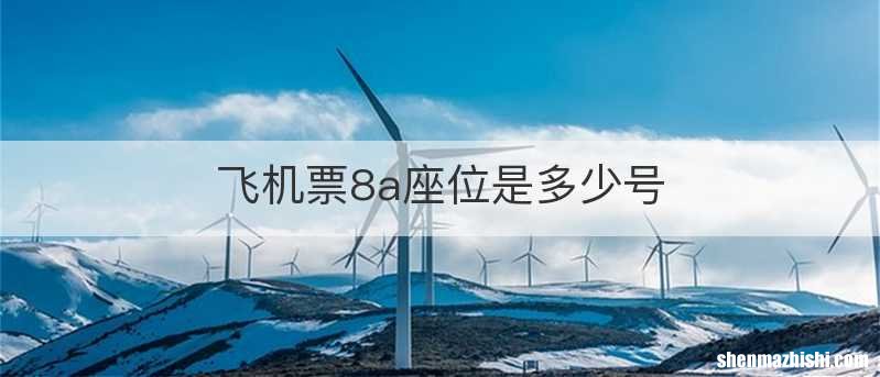 飞机票8a座位是多少号