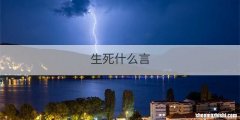 生死什么言