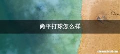 尚平打球怎么样