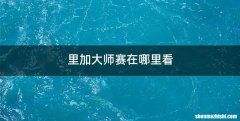 里加大师赛在哪里看