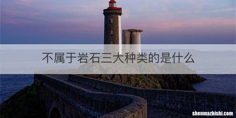 不属于岩石三大种类的是什么