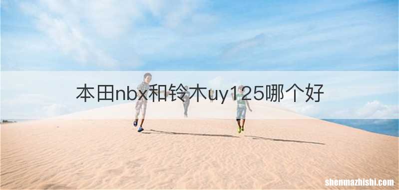 本田nbx和铃木uy125哪个好