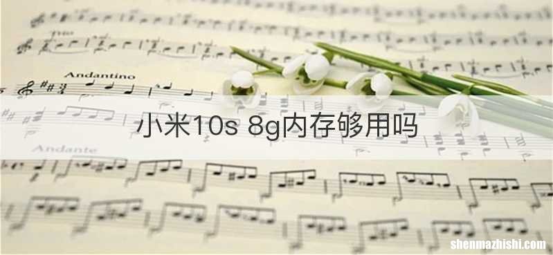 小米10s 8g内存够用吗
