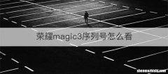 荣耀magic3序列号怎么看