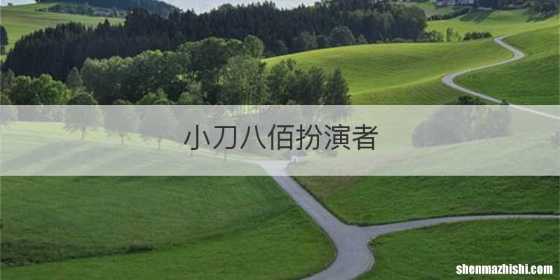 小刀八佰扮演者