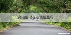 亮油能混在油漆色里吗