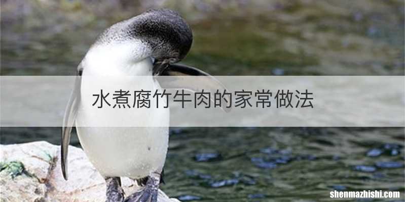 水煮腐竹牛肉的家常做法